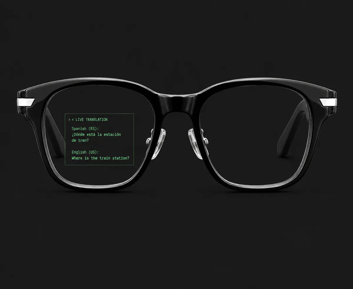 Rx insert behind the display lens